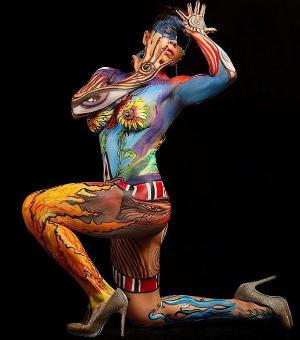 Farrah Kader Body Paint Nude1.jpg Farrah Kader Hot & Topless